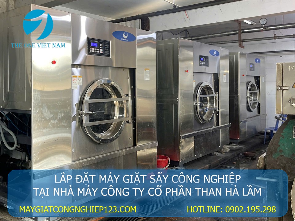 lắp máy giặt sấy cho nhà máy tại Quảng Ninh